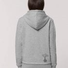 Polaire Bio Femme Gris Chiné Dos