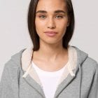 Polaire Bio Femme Gris Chiné Face