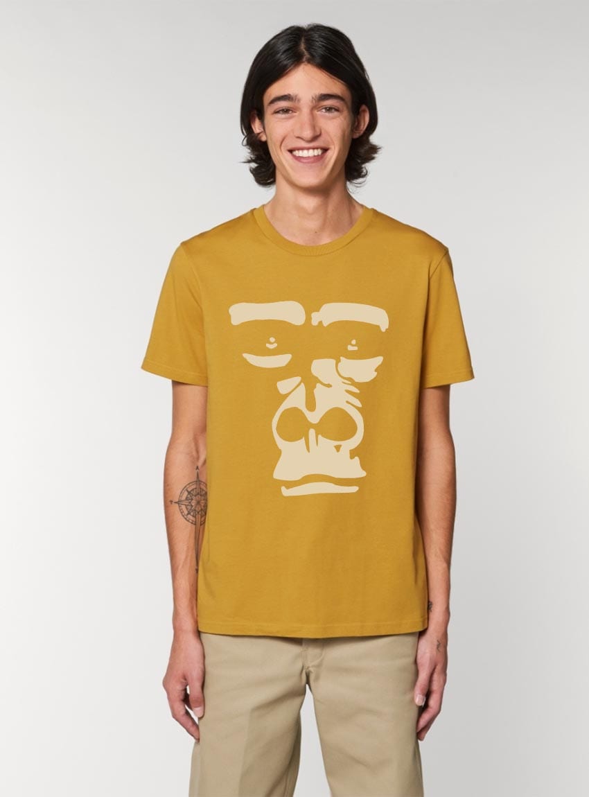 Tshirt Bio Homme Gorilla Ocre
