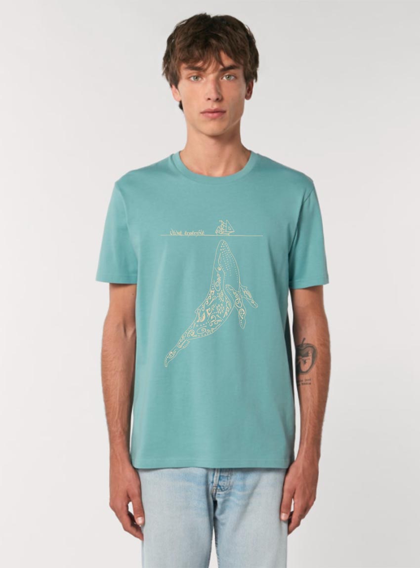 Tshirt Bio Homme Baleine Eucalyptus