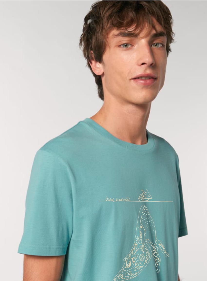 Tshirt Bio Homme Baleine Eucalyptus