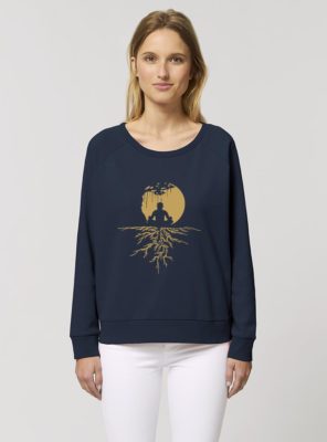 Pull Bio Femme Zen Marine