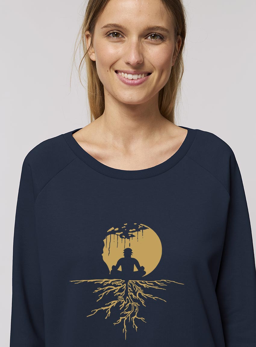 Pull Bio Femme Zen Marine