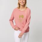 Pull Bio Femme Zen Vieux Rose