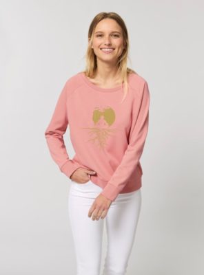 Pull Bio Femme Zen Vieux Rose