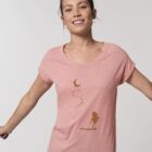 Tshirt Bio Femme Dream Time Vieux Rose