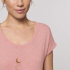 Tshirt Bio Femme Dream Time Vieux Rose