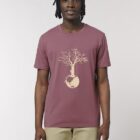 Tshirt Bio Homme Save The World Hibiscus