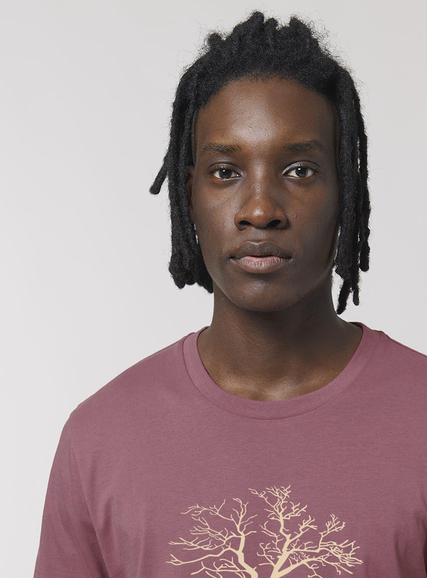 Tshirt Bio Homme Save The World Hibiscus