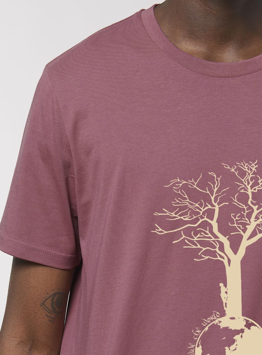 Tshirt Bio Homme Save The World Hibiscus