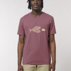 Tshirt Bio Homme Veloraptor Hibiscus