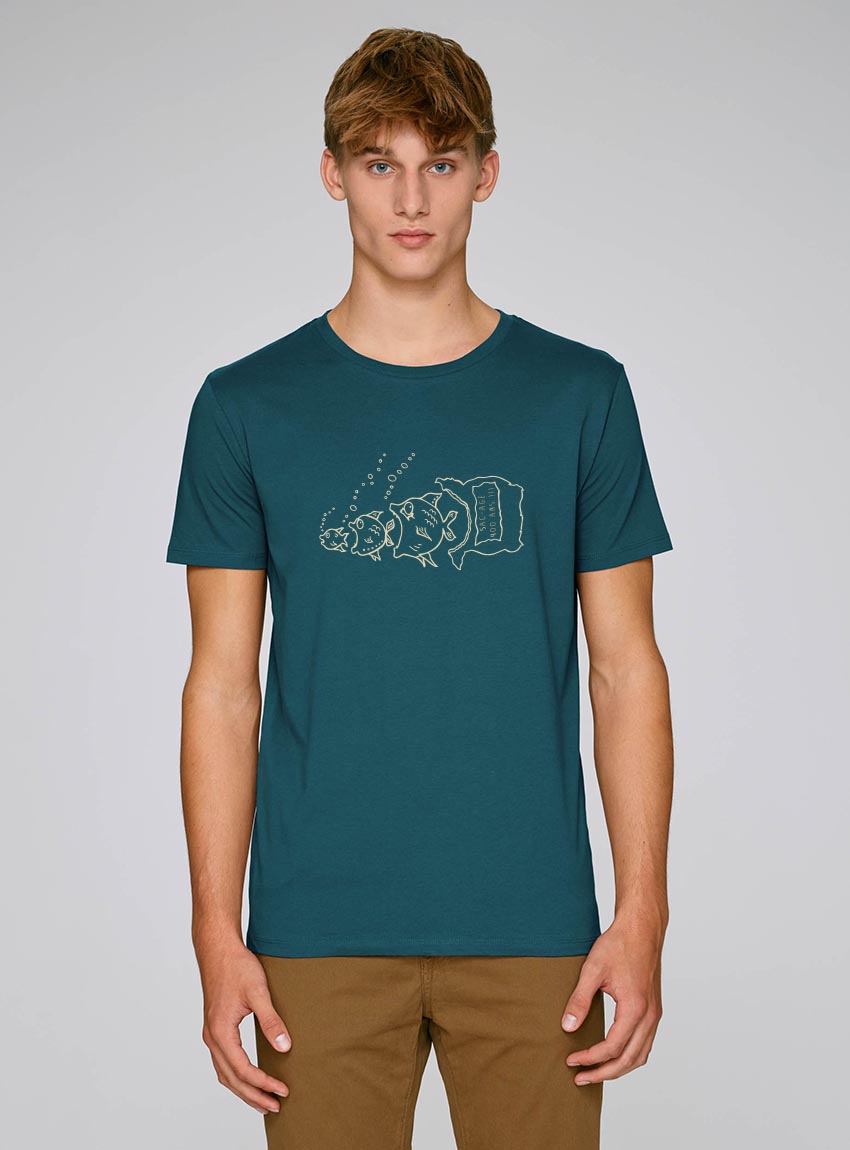 Tshirt Bio Homme Poistik Outremer Tshirt Bio Homme Poistik Outremer