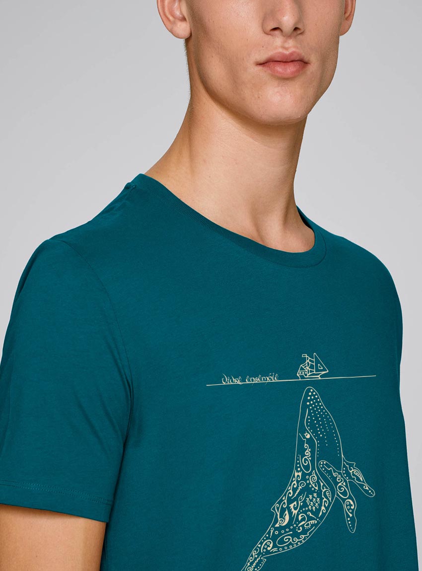 Tshirt Bio Homme Baleine Océan
