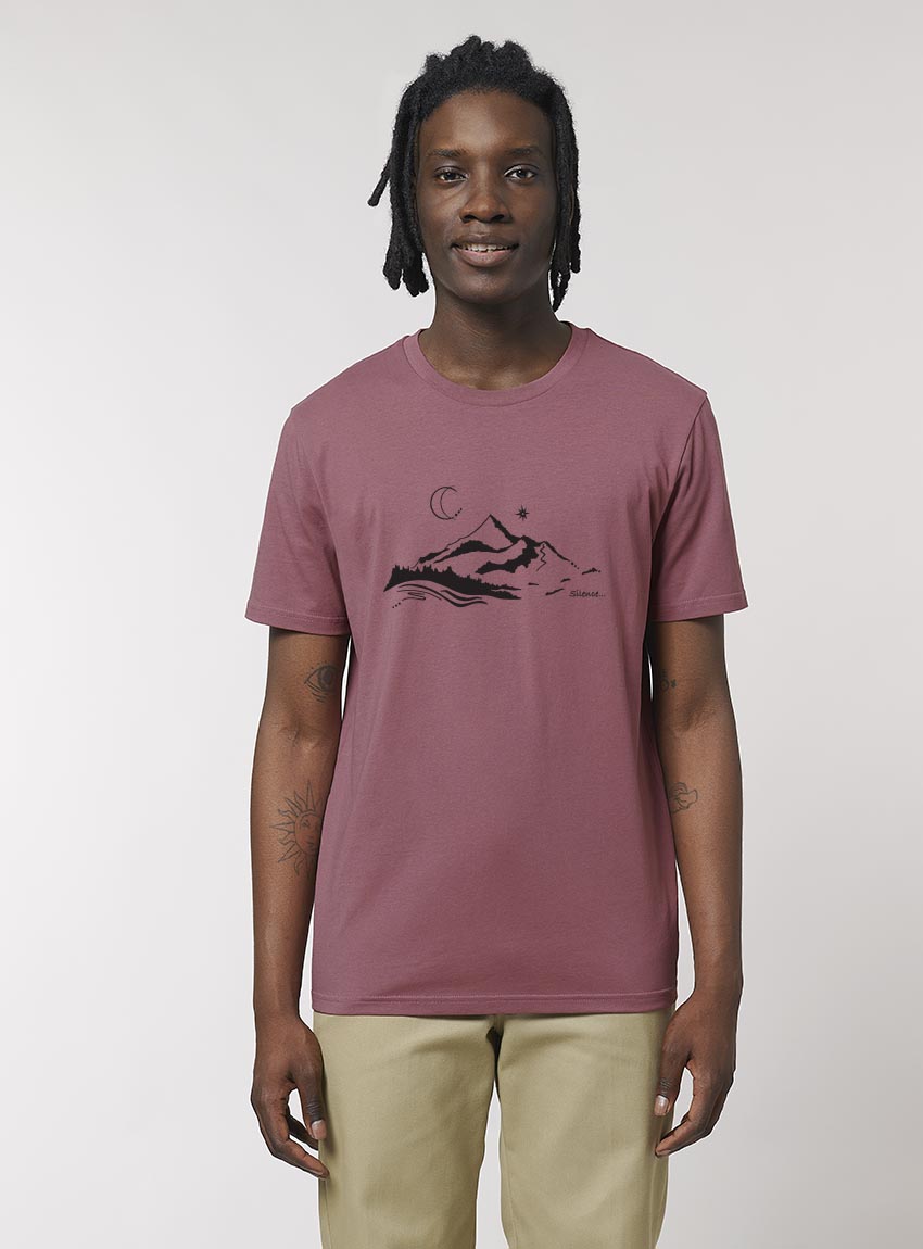 Tshirt Bio Homme Silence Hibiscus