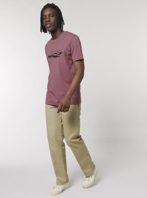 Tshirt Bio Homme Silence Hibiscus