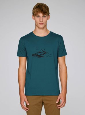 Tshirt Bio Homme Silence Outremer