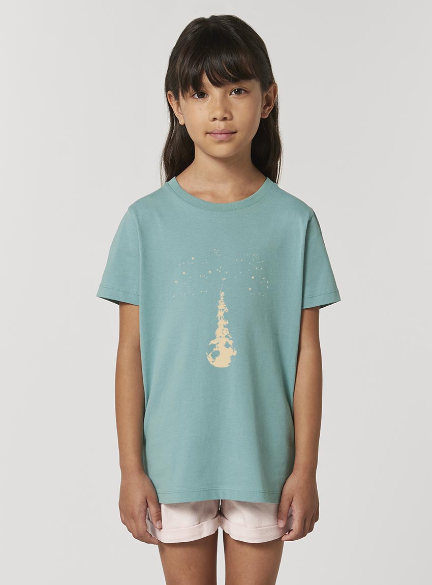 Tshirt Enfant Bio Sky Totem Eucalyptus