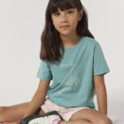 Tshirt Enfant Bio Baleine Eucalyptus