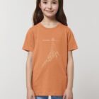 Tshirt Enfant Bio Baleine Abricot