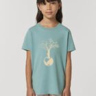 Tshirt Enfant Bio Save The World Eucalyptus