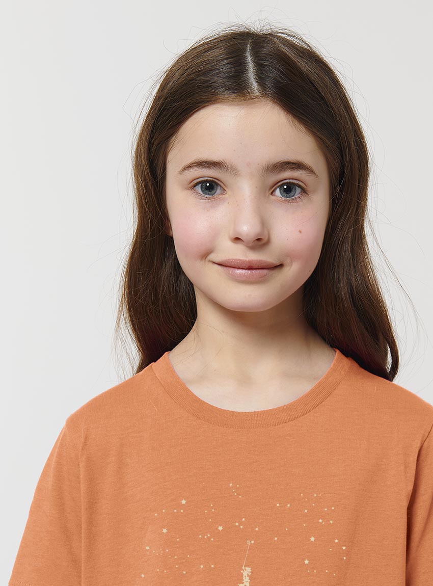 Tshirt Enfant Bio Sky Totem Abricot