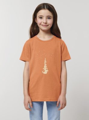 Tshirt Enfant Bio Sky Totem Abricot