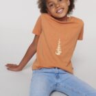 Tshirt Enfant Bio Sky Totem Abricot
