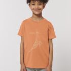 Tshirt Enfant Bio Baleine Abricot