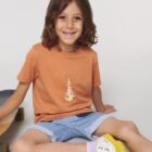 Tshirt Enfant Bio Sky Totem Abricot