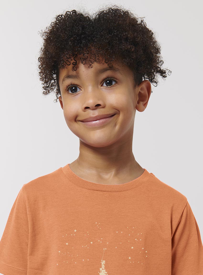 Tshirt Enfant Bio Sky Totem Abricot
