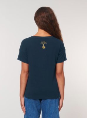 Tshirt Bio Femme Marine