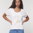 Tshirt Bio Femme Baleine White