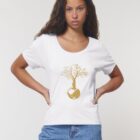Tshirt Bio Femme Save The World White