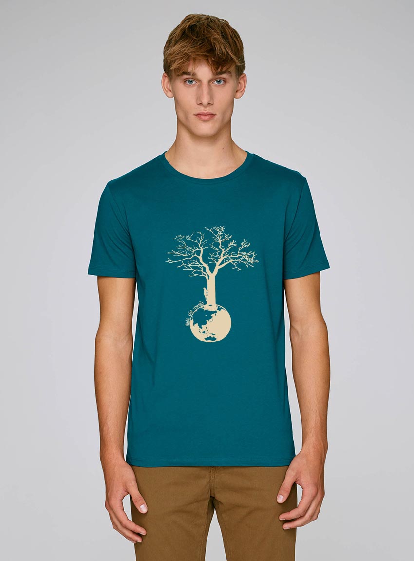 Tshirt Bio Homme Save The World Océan Tshirt Bio Homme Save The World Océan