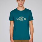 Tshirt Bio Homme Veloraptor Océan
