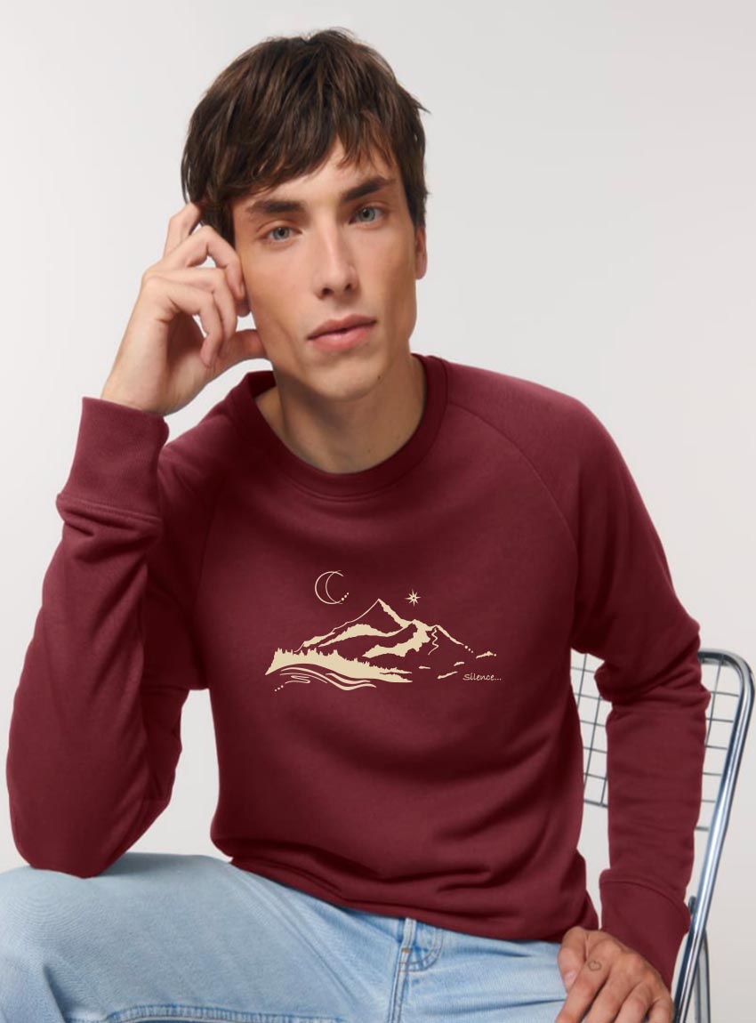 Pull Bio Unisex Silence Bordeau Pull Bio Unisex Silence Bordeau