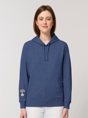 Sweat Bio Unisex Bleu Denim