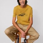 Tshirt Bio Homme Silence Ocre