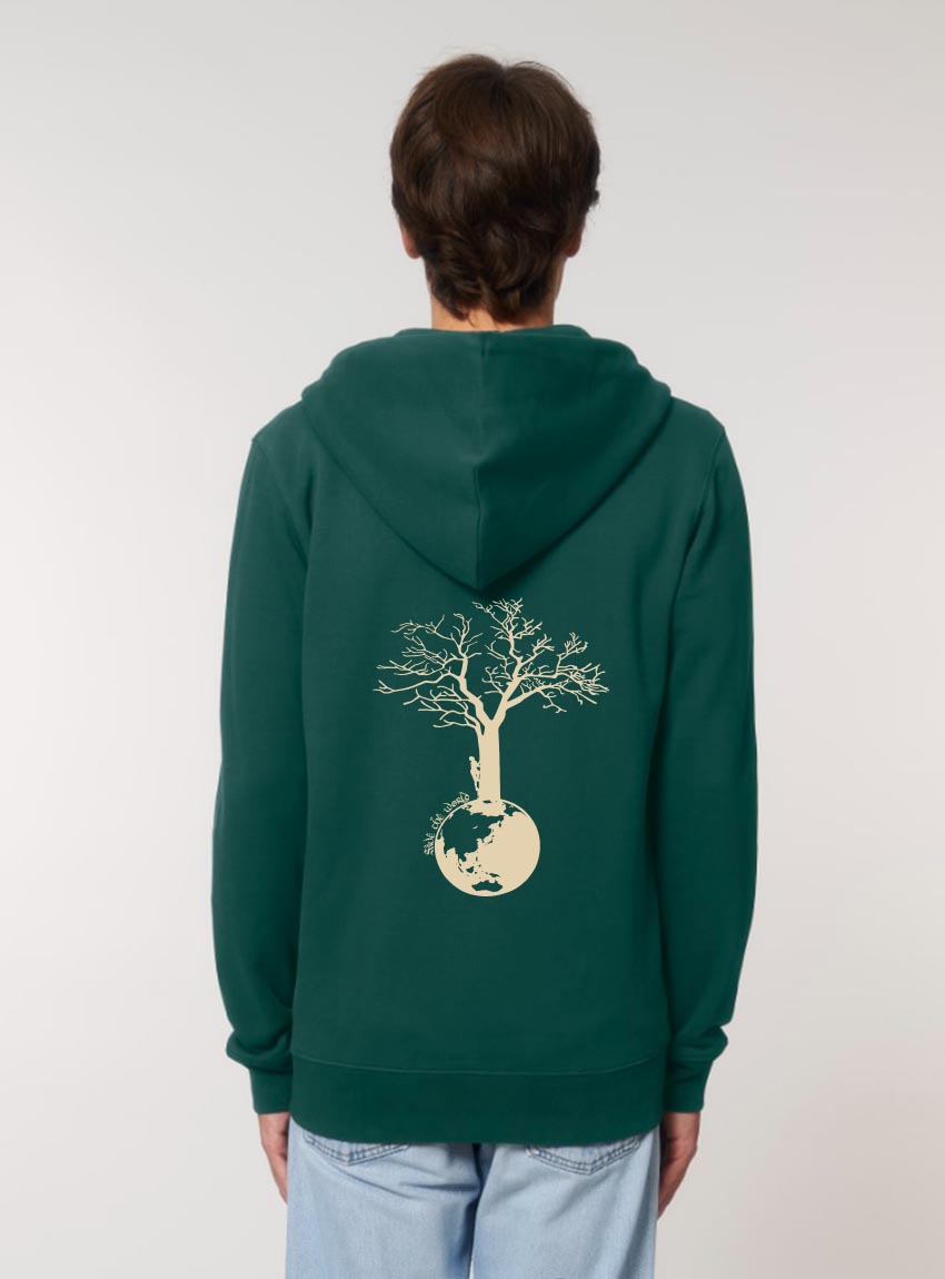 Veste Bio Unisex Save The World Sapin