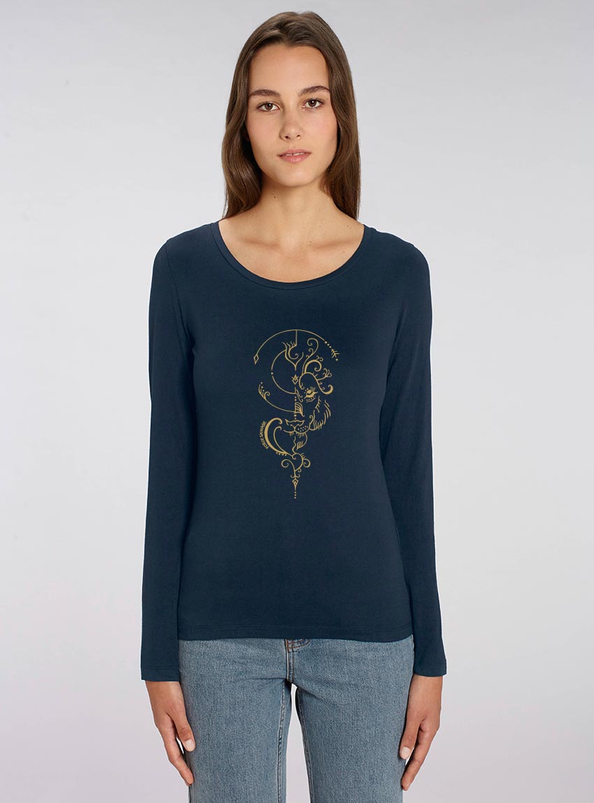 Manche Longue Bio Femme Lion Marine