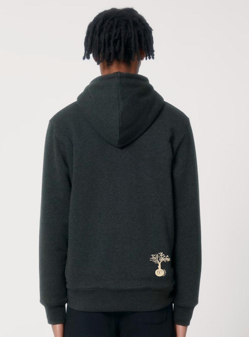 Polaire Bio Unisex Anthracite Dos