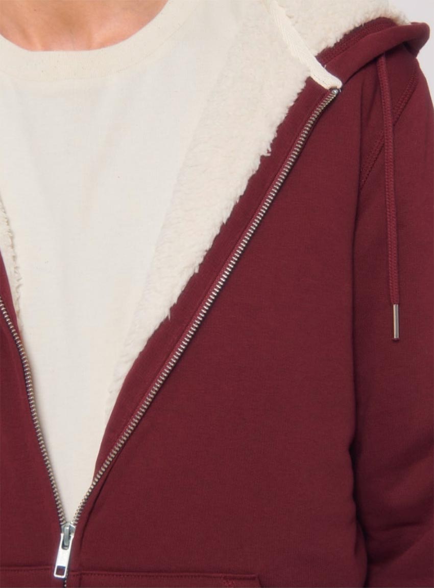 Polaire Bio Unisex Bordeau