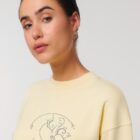 Pull Bio Femme Lion Jaune Pastel