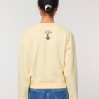Pull Bio Femme Lion Jaune Pastel Dos