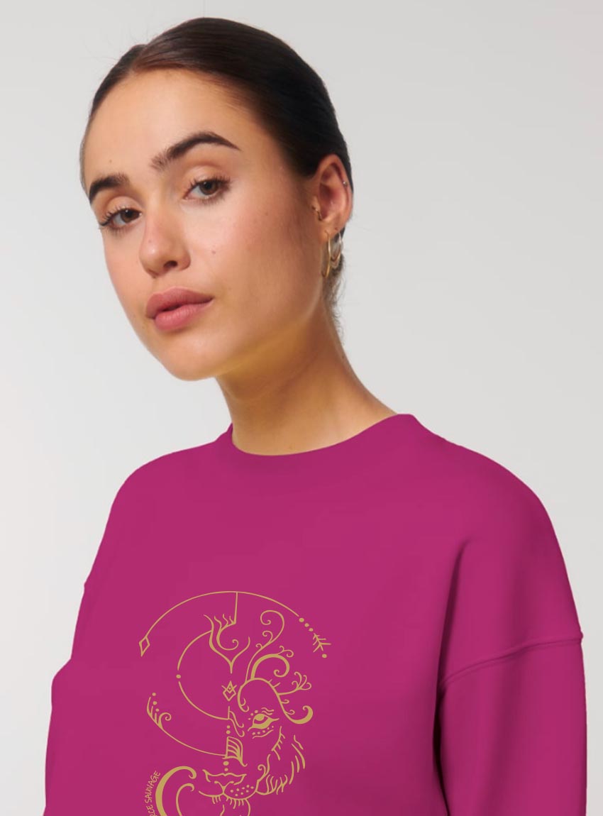 Pull Bio Femme Lion Orchidée