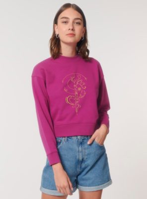 Pull Bio Femme Lion Orchidée
