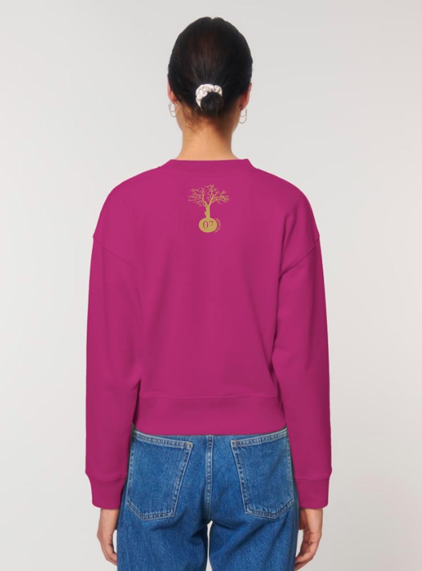 Pull Bio Femme Lion Orchidée Dos