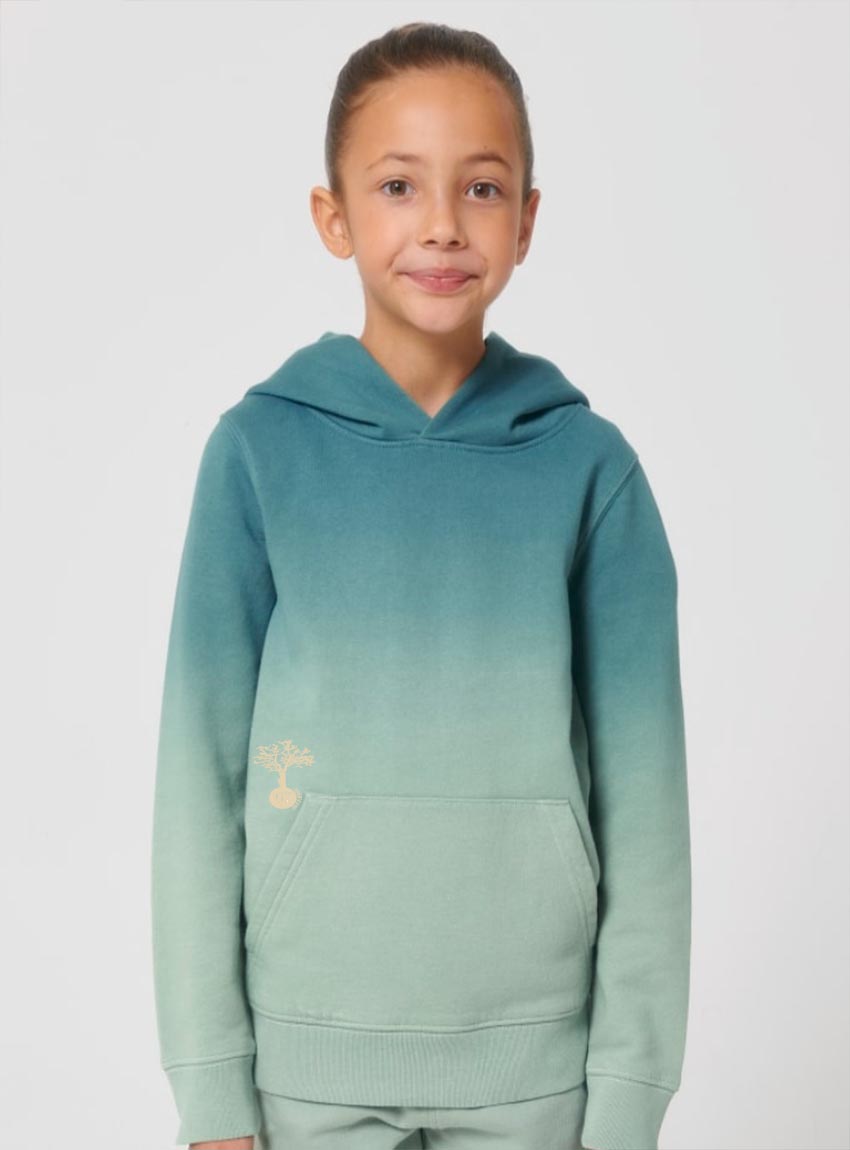 Sweat Bio Fille Tye and Dye Lagon