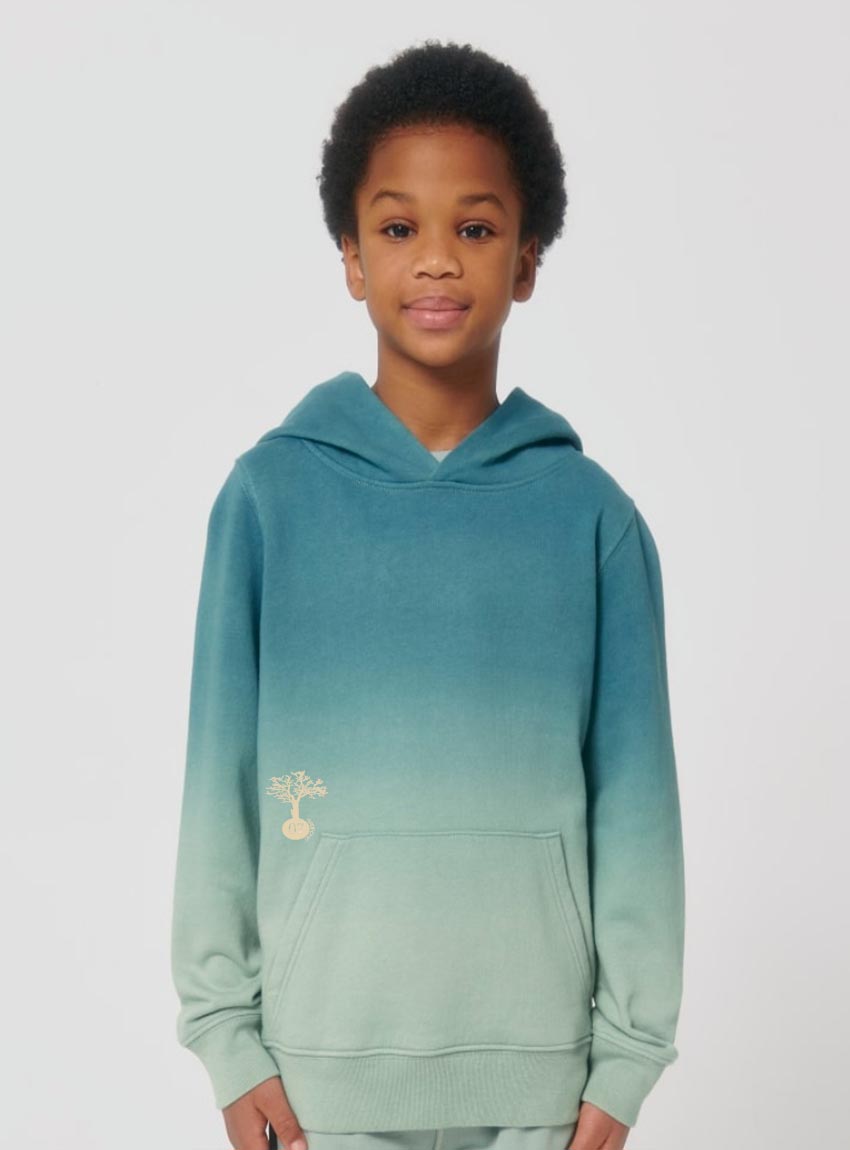 Sweat Bio Garçon Tye and Dye Lagon