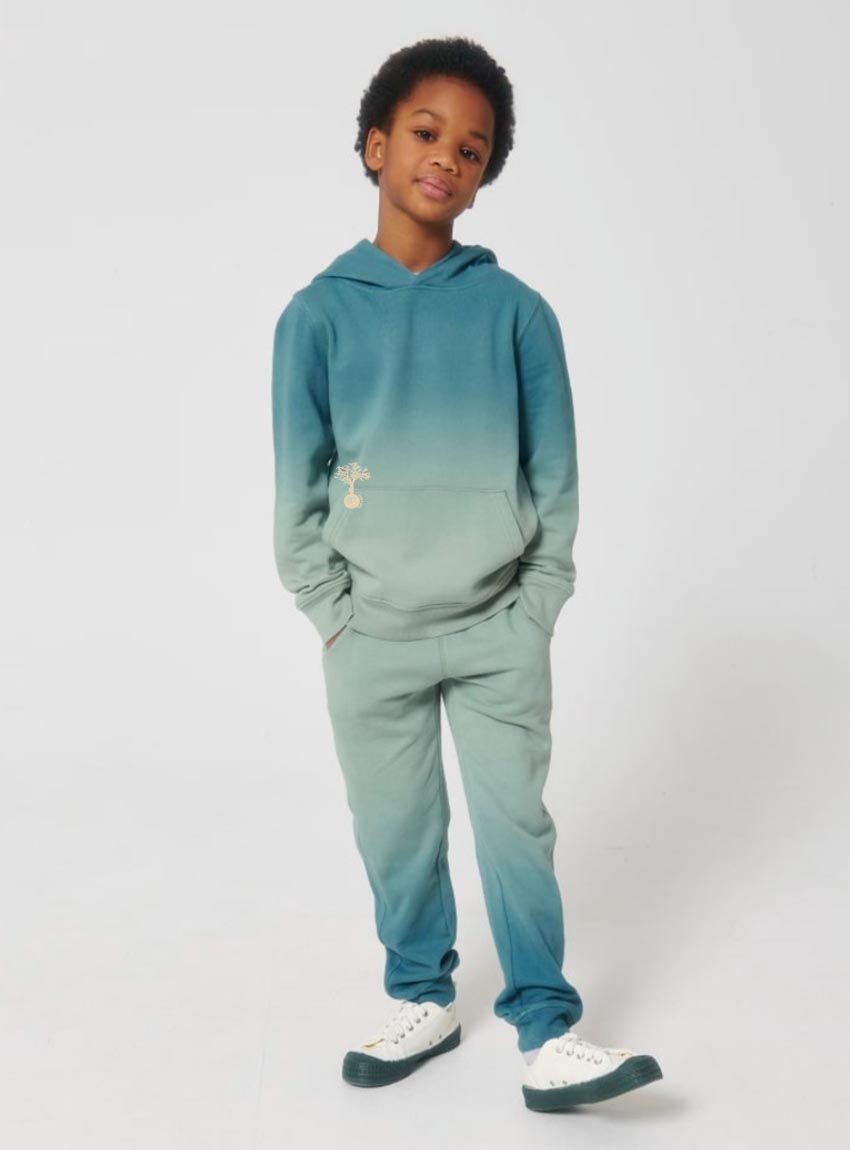 Sweat Bio Garçon Tye and Dye Lagon